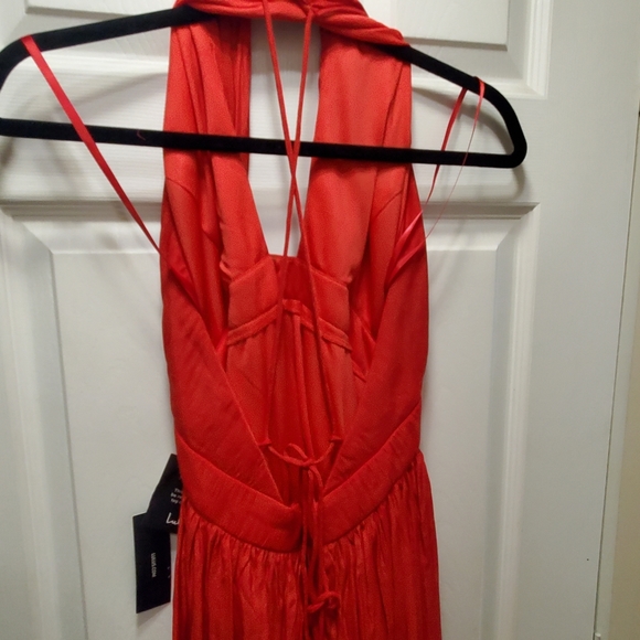 NWT Lulus Red Party Prom Wedding Guest Formal Long Maxi Dress Strappy Open Back - Picture 6 of 7
